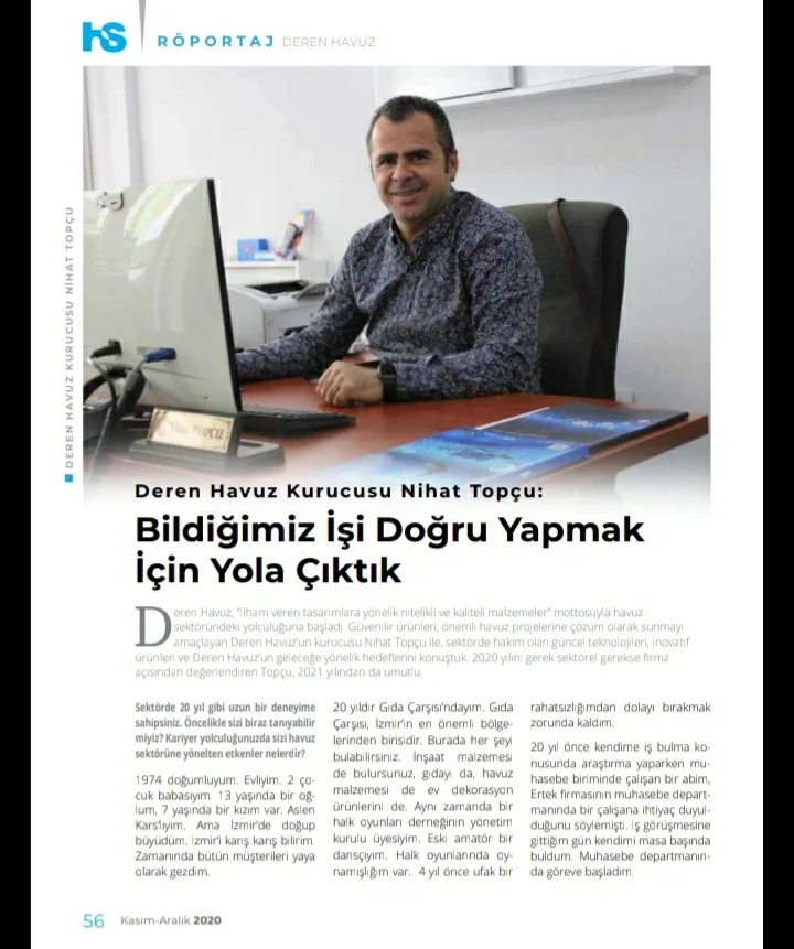 Deren Arıtma basın haberi 1